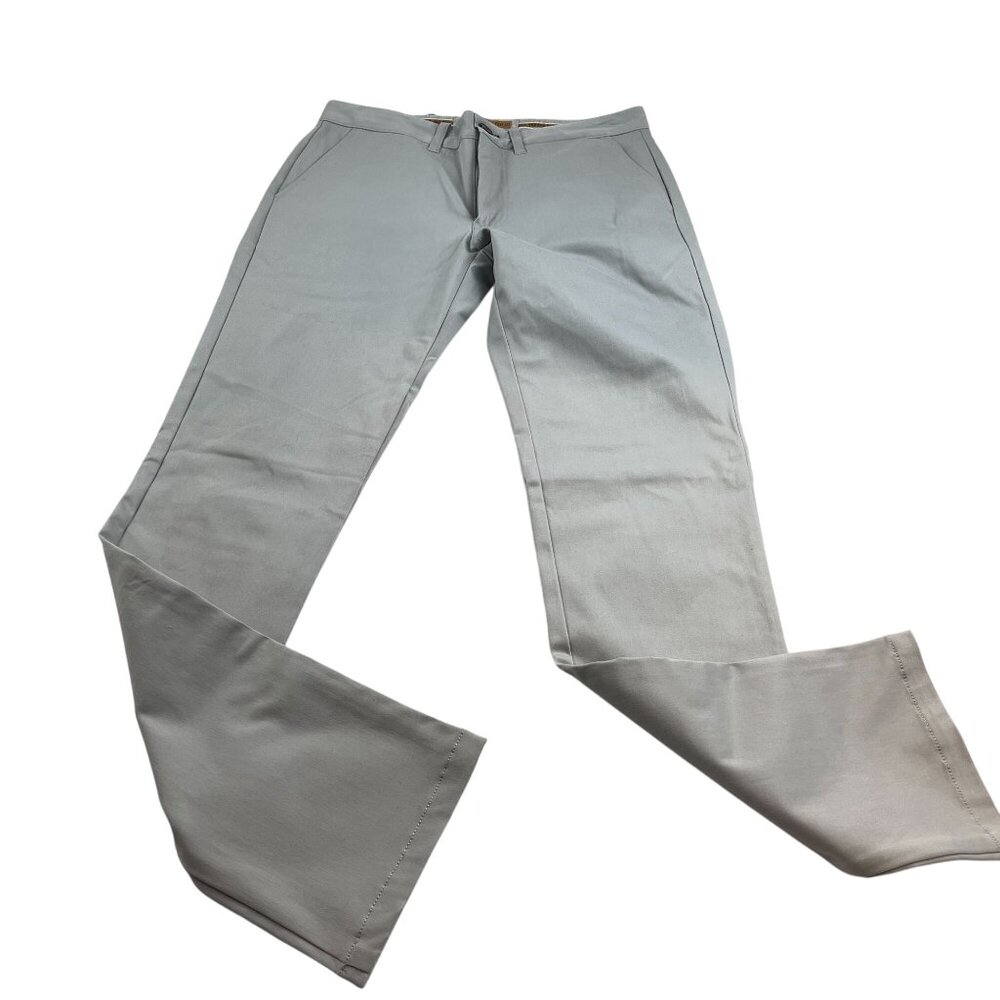 Nifty Genius Men's Light Gray Stretch Slim Fit Chino's Sz 30 NWT